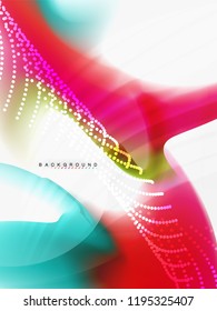 Flujo de color abstracto de fondo, diseño líquido, vector