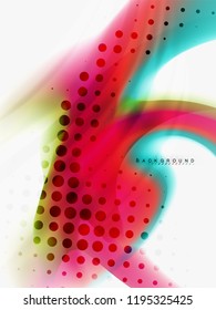 Background abstract color flow, liquid design, vector