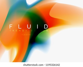 Background abstract color flow, liquid design, vector