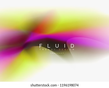 Fundo abstrato fluxo de cores, design líquido, vetor