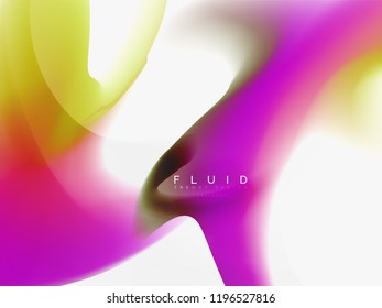 Flujo de color abstracto de fondo, diseño líquido, vector