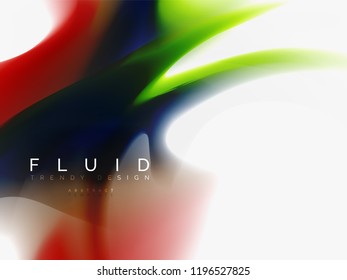 Background abstract color flow, liquid design, vector