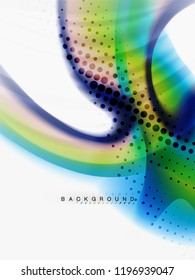 Flujo de color abstracto de fondo, diseño líquido, vector