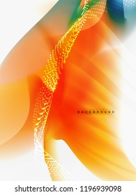 Flujo de color abstracto de fondo, diseño líquido, vector