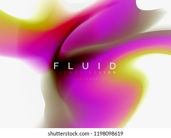 Background abstract color flow, liquid design, vector