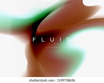 Background abstract color flow, liquid design, vector
