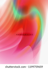 Background abstract color flow, liquid design, vector