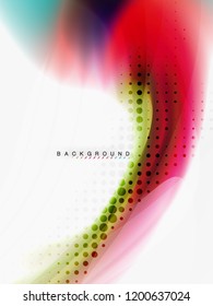 Background abstract color flow, liquid design, vector