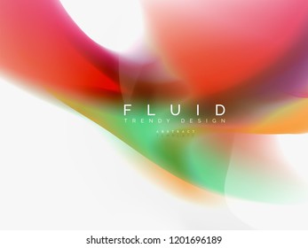Flujo de color abstracto de fondo, diseño líquido, vector