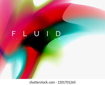 Background abstract color flow, liquid design, vector