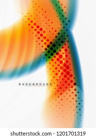 Flujo de color abstracto de fondo, diseño líquido, vector