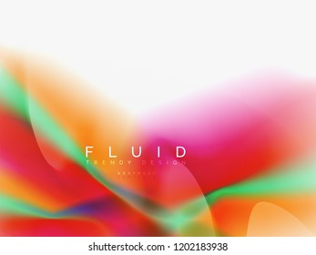 Background abstract color flow, liquid design, vector