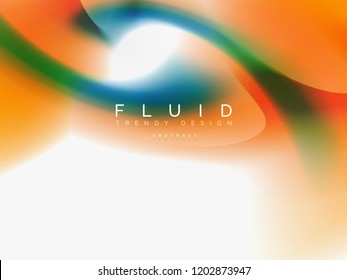 Background abstract color flow, liquid design, vector