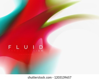 Background abstract color flow, liquid design, vector