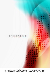 Background abstract color flow, liquid design, vector
