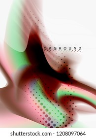 Background abstract color flow, liquid design, vector