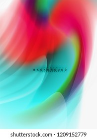 Background abstract color flow, liquid design, vector