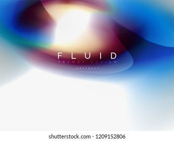 Flujo de color abstracto de fondo, diseño líquido, vector