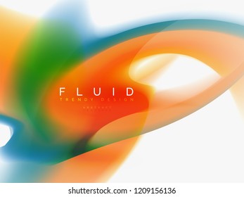 Background abstract color flow, liquid design, vector