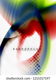Background abstract color flow, liquid design, vector