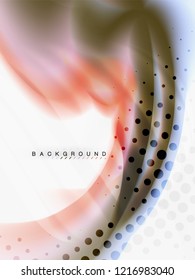 Abstrakter Hintergrundfarbfluss, flüssiger Aufbau, Vektorgrafik