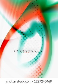 Background abstract color flow, liquid design, vector