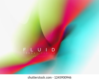 Background abstract color flow, liquid design, vector