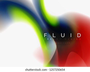 Background abstract color flow, liquid design, vector