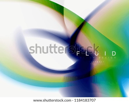 Background abstract color flow, liquid design, vector