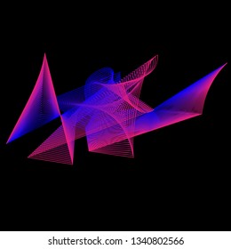 Background abstract with color gradient line art style