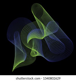 Background abstract with color gradient line art style