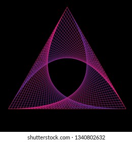 Background abstract with color gradient line art style