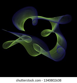 Background abstract with color gradient line art style