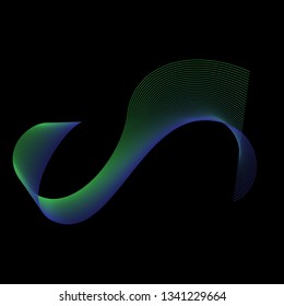 Background abstract with color gradient line art style