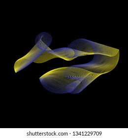 Background abstract with color gradient line art style
