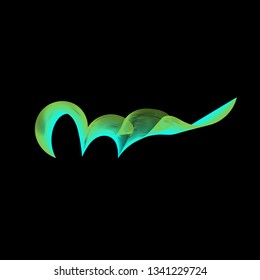 Background abstract with color gradient line art style