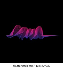 Background abstract with color gradient line art style