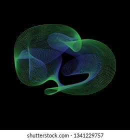 Background abstract with color gradient line art style