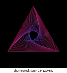 Background abstract with color gradient line art style