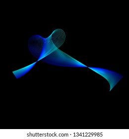 Background abstract with color gradient line art style