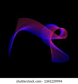 Background abstract with color gradient line art style