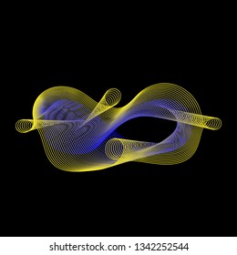 Background abstract with color gradient line art style