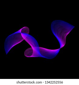 Background abstract with color gradient line art style