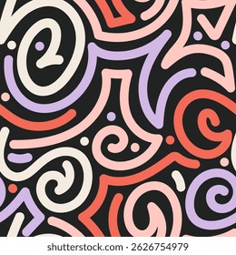 Background Abstract Colorful Scribble Art for Facebook Cover