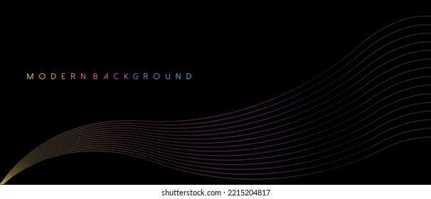 Fondo con ondas coloridas abstractas