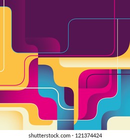 Background with abstract composition in color. Vector illustration.