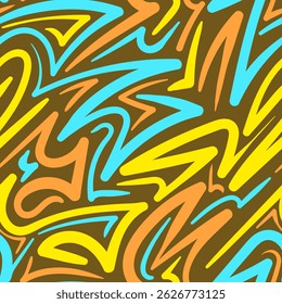 Background Abstract Composition of Colorful Lines
