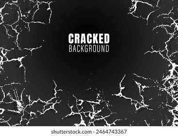 Background with abstract cracked effect object patterns