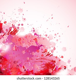 Background Abstract  - Created By Blots - Vector Illustration, Graphic Design Useful For Your Design. Beautiful Background For Business Brochure.