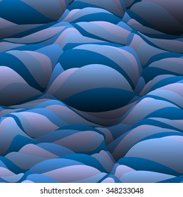 Background of abstract curled waves.Vector EPS10